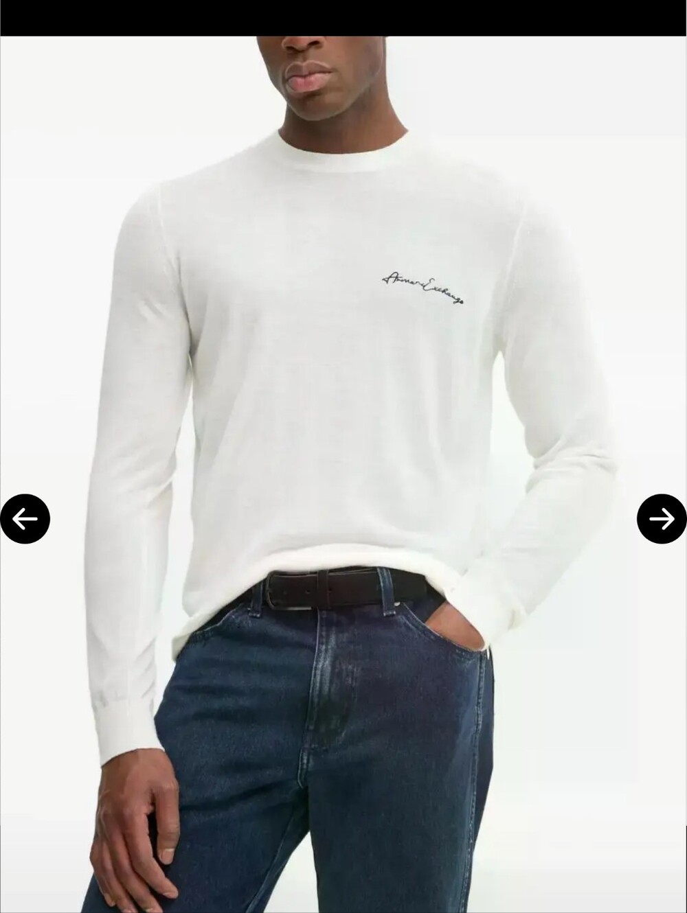 Armani Exchange Mens Logo Sweater Size Small